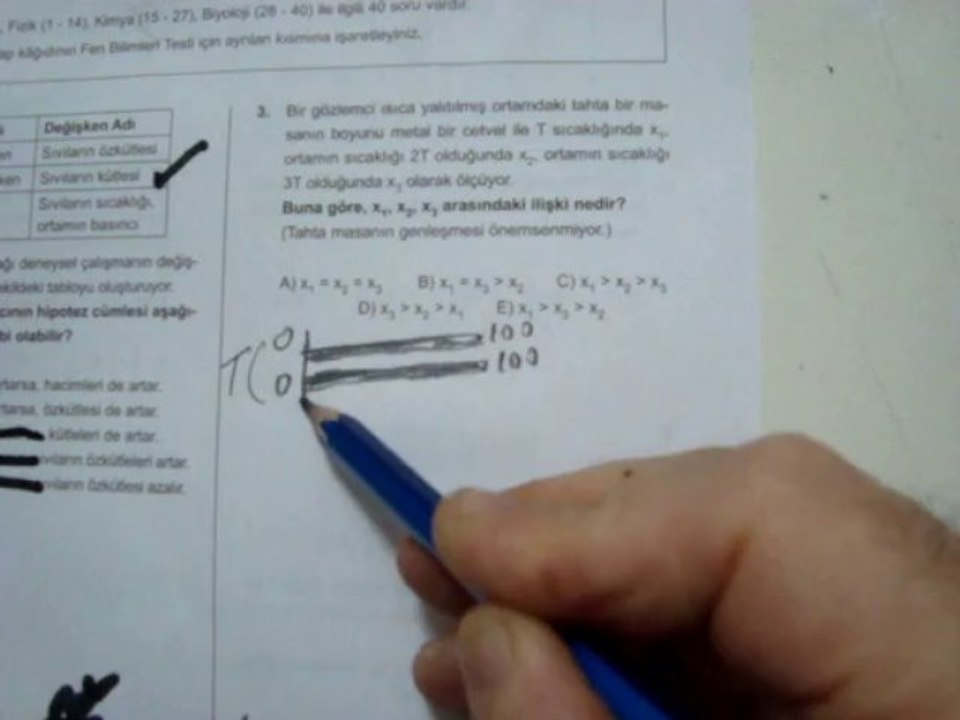 YGS-7  FİZİK SORU-3  VİDEO ÇÖZÜMÜ