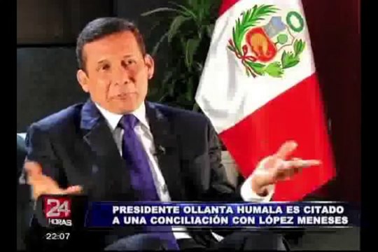 López Meneses exige un millón de soles a Humala por daños y perjuicios