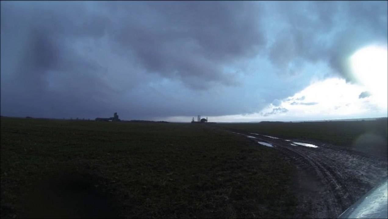 Première cellule orageuse de l'année sur le Calvados 16/01/2014 (Time-lapse)