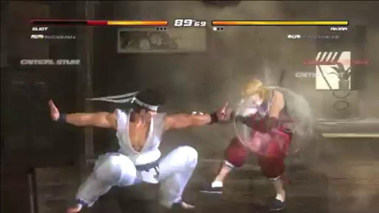 Dead or Alive 5 Ultimate(PS3®) - Eliot vs Akira (DestructionBomb)
