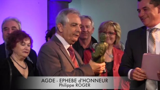 AGDE - 2014 - Philippe ROGER recoit un EPHEBE D'HONNEUR 2014 de la VILLE d'AGDE
