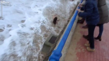 Swept away by the sea