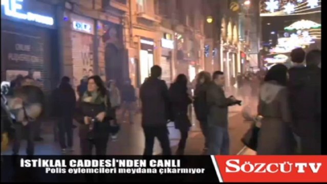 İstiklal Caddesi'nde polis müdahalesi