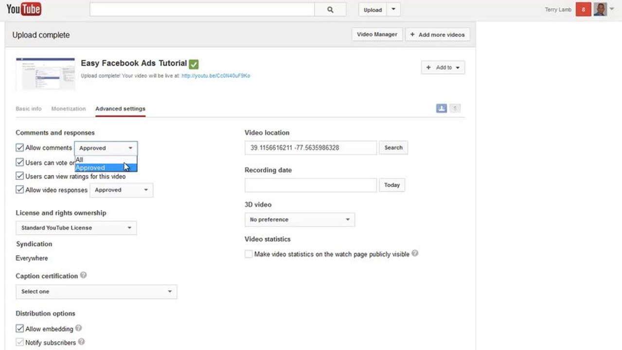 How to upload a video to youtube