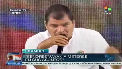 Pide Correa a la ONU ocuparse de sus propios asuntos y no entrometerse