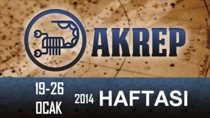 AKREP Burcu HAFTALIK Yorumu (19-26 Ocak 2014) Astrolog DEMET BALTACI, Bilinç Okulu