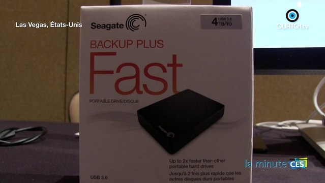 la minute CES S01E31 : Seagate Backup Plus, 4 To dans un disque dur auto-alimenté