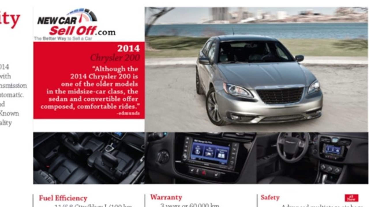 2014 Chrysler 200 get details reviews and feature