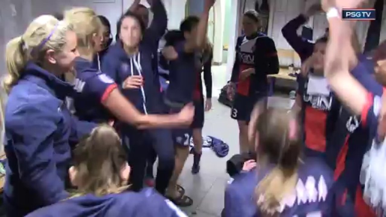 Féminines : La joie après la victoire à Lyon