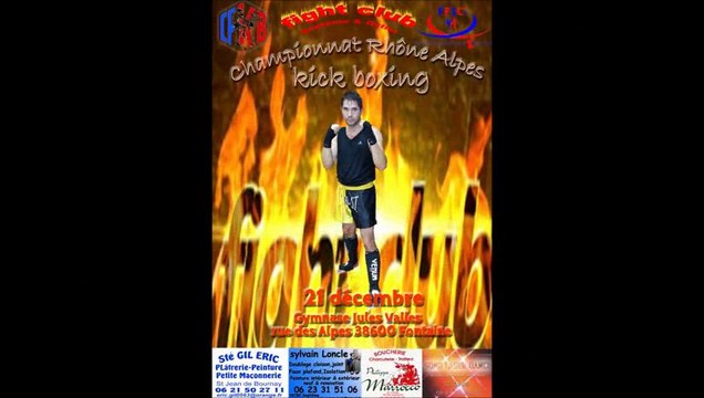 anthony finale Championnat R Alpes de Kick Boxing
