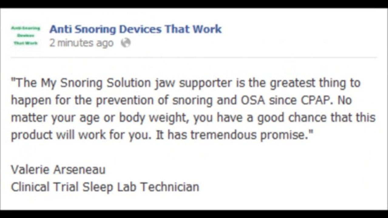 Anti Snoring Devices That Work