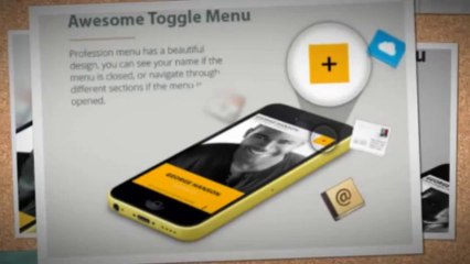 Profession One Page CV Responsive Theme Download
