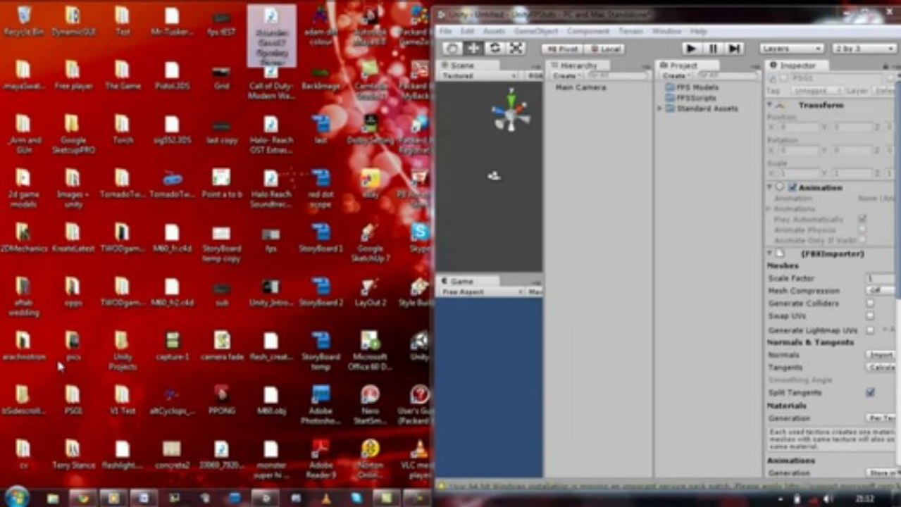 001- HyperShadeTutorials - Unity 3D FPS -Mouselook Script (Java Script) Part 1 of 5