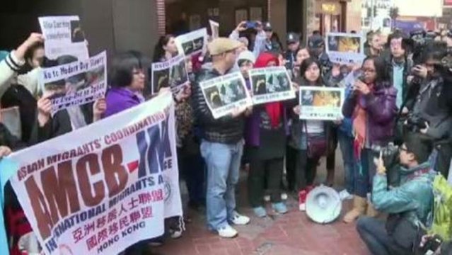 Indonesians protest domestic worker abuse