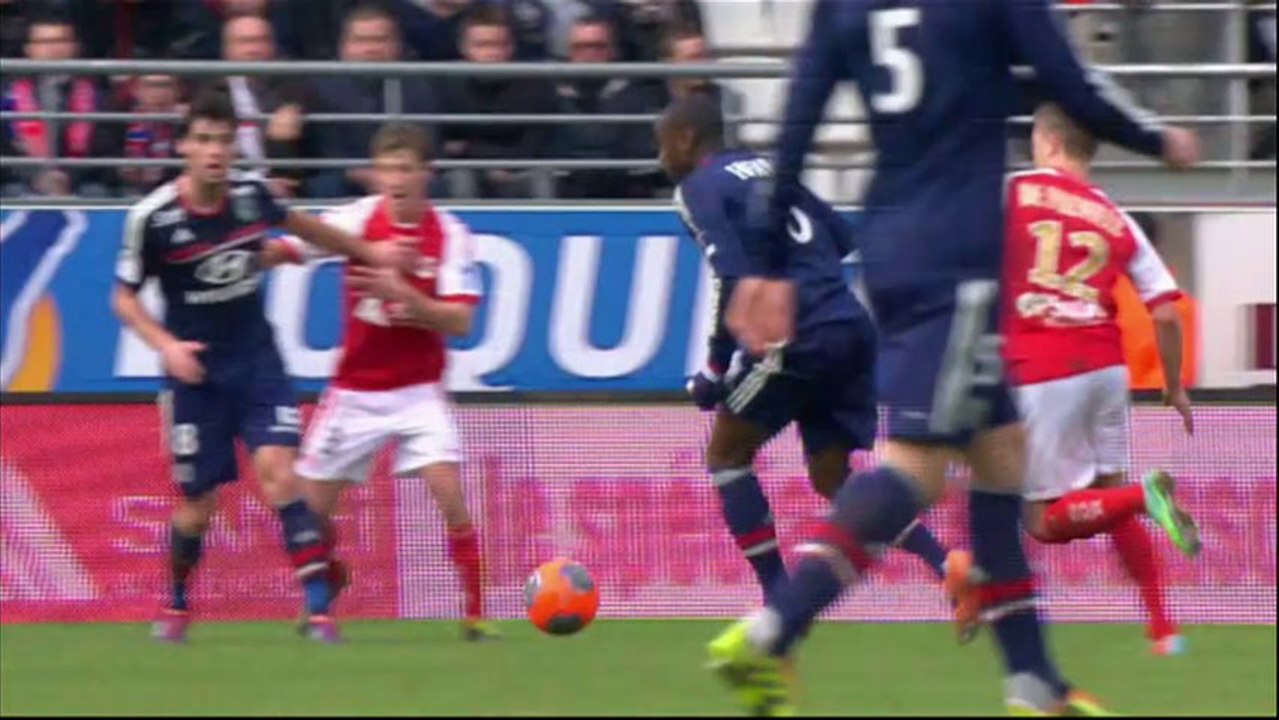 But Gueïda FOFANA (84ème) - Stade de Reims - Olympique Lyonnais - (0-2) - 19/01/14