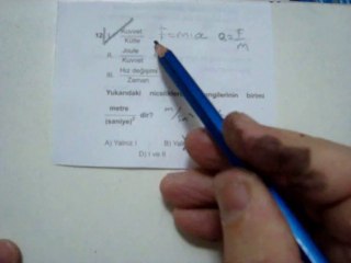 YGS-7 FİZİK SORU 12 VİDEO ÇÖZÜMÜ