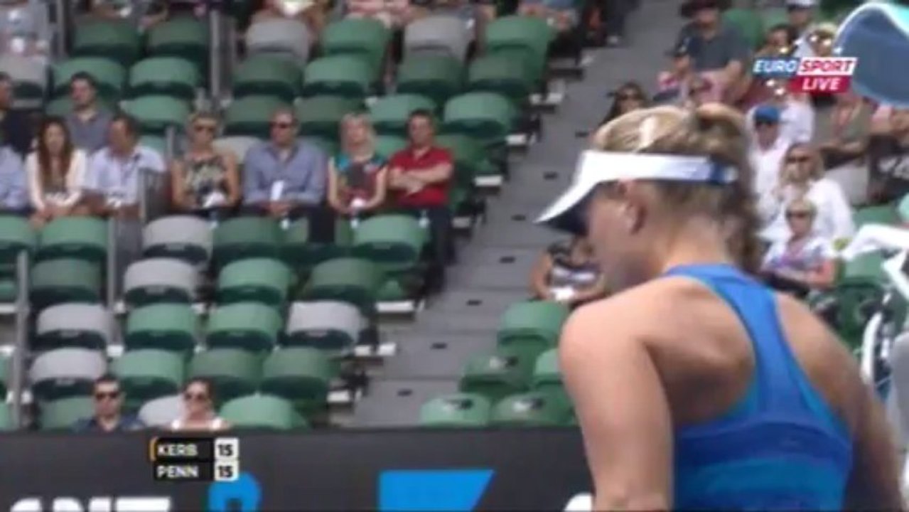 Flavia Pennetta - Angelique Kerber (AO 2014 - Turul IV) Set 1