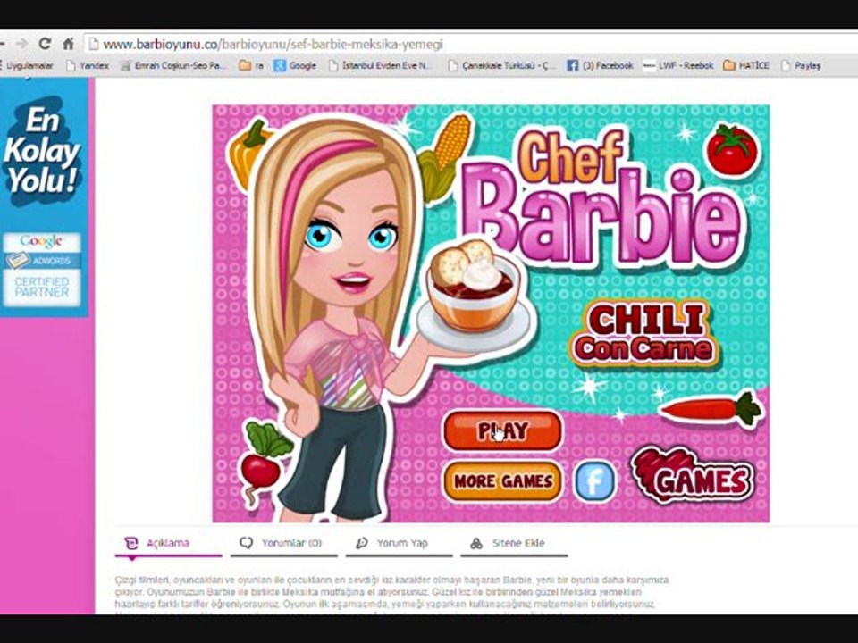 Şef Barbie Meksika Yemeği oyunu barbioyunu.co
