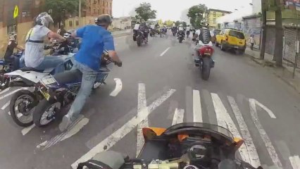 Crazy SuperBike CRASH - Hollywoods Block Party 2012