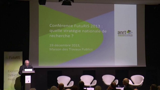 FutuRIS 2013 : Jacques LESOURNE, président du comité de direction de FutuRIS, ANRT