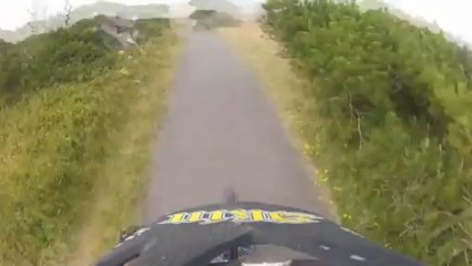 Mountain Bike Trail Riding   Crash