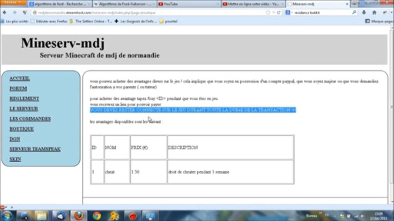 guide mineserv 5