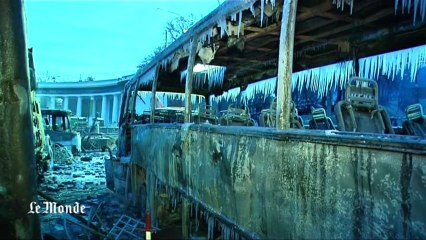 Kiev au petit matin : les stigmates d'une nuit d'affrontement