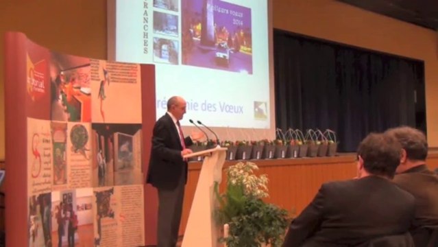 cérémonie des voeux 2014 à Avranches : intervention d'Hervé Gouello