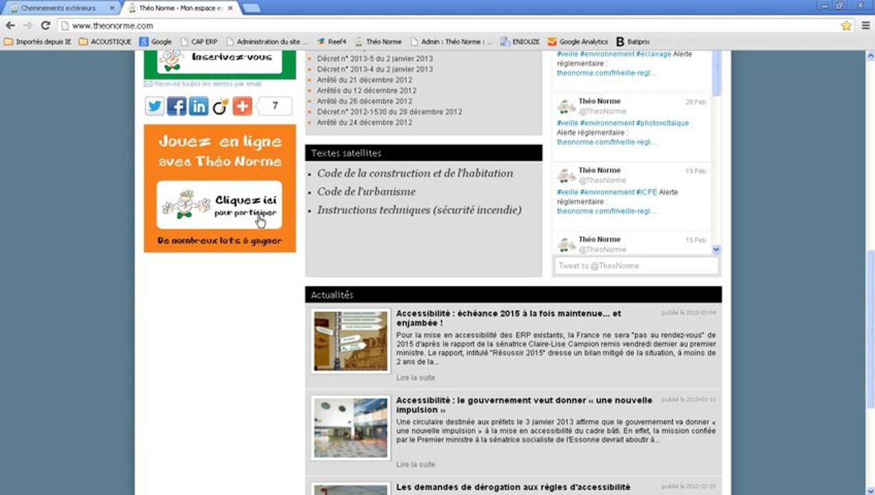 THEONORME : mon espace est-il aux normes ?