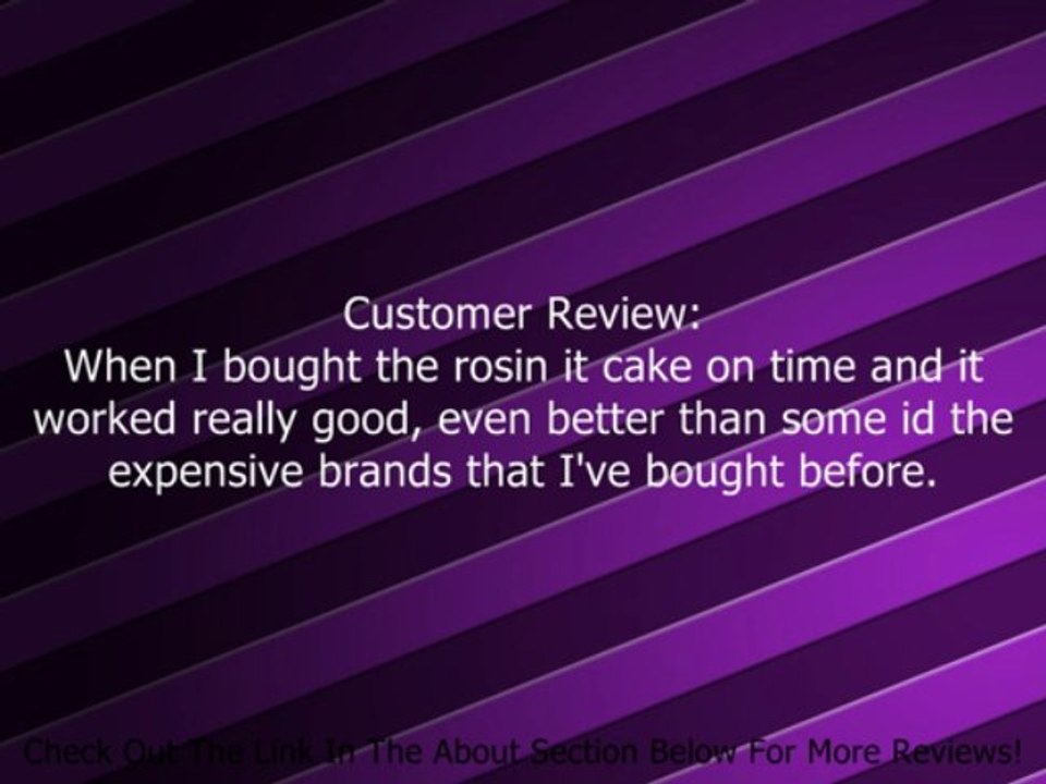 Sherman Cello Rosin Review