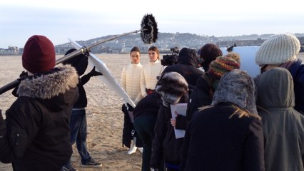 Les petites-filles de Charlie Chaplin tournent un film