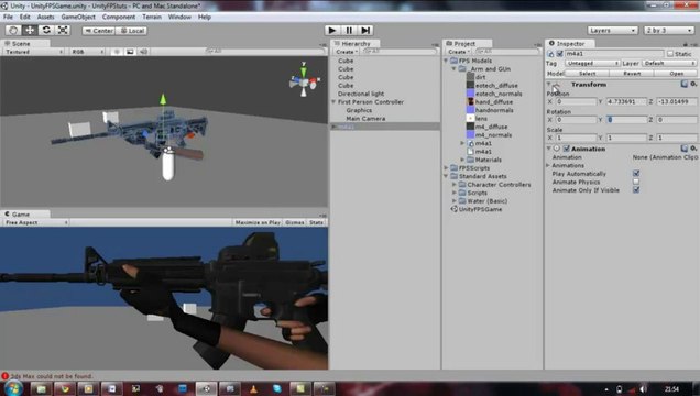 004- HyperShadeTutorials - Unity 3D FPS -Mouselook Script (Java Script) Part 4 of 5