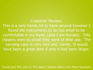 Tweezerman  Deluxe Men's Grooming Kit Review