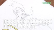 Dessiner Princesse des flammes d'adventure time !