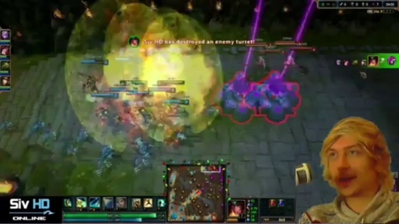 LOL FUN - 5 carry ad TOP rush