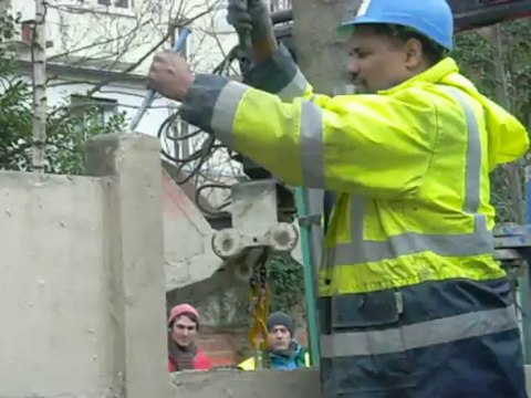 début du chantier au jardin des fêtes
