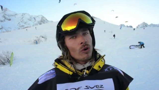 Championnat de snowkite à Serre-Chevalier Vallée
