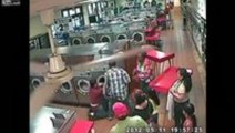 Crazy Parents put kid in washing machine