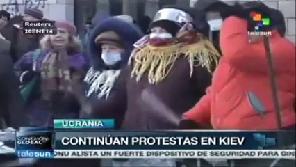 Ucranianos repudian nueva ley antimanifestaciones, ya hay heridos