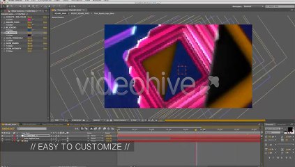 Square Circular Logo Sting - After Effects Template