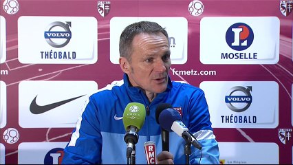 Conférence de presse FC Metz - US Créteil (1-1) : Albert CARTIER (FCM) - Jean-Luc VASSEUR (USCL) - 2013/2014