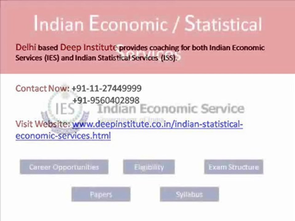 Indian Economic Service (IES) 2014 Entrance Exam