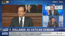 BFM Story: Jean-Frédéric Poisson conteste la récupération politique de la visite de François Hollande au Vatican - 23/01