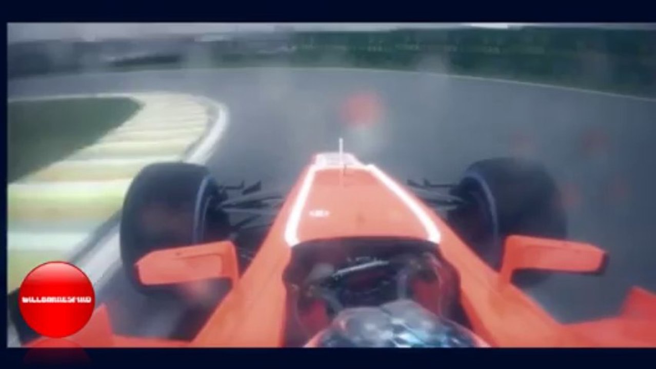F1 2013 BRAZIL GP FP2 ONBOARD HIGHLIGHTS