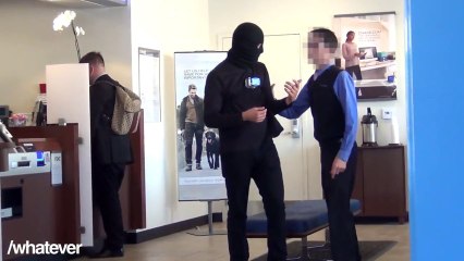 Open A Bank Account Wearing A Ski Mask.. Prank!