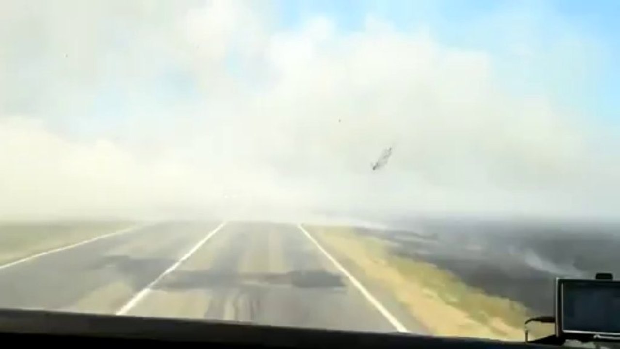 Grave Accident Russie... Visibilité Nulle et Incendie Agricole !!