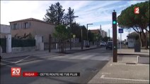 Reportage France 2 (JT 20h) - aménagement de l'ancienne route nationale en boulevard urbain et baisse des accidents