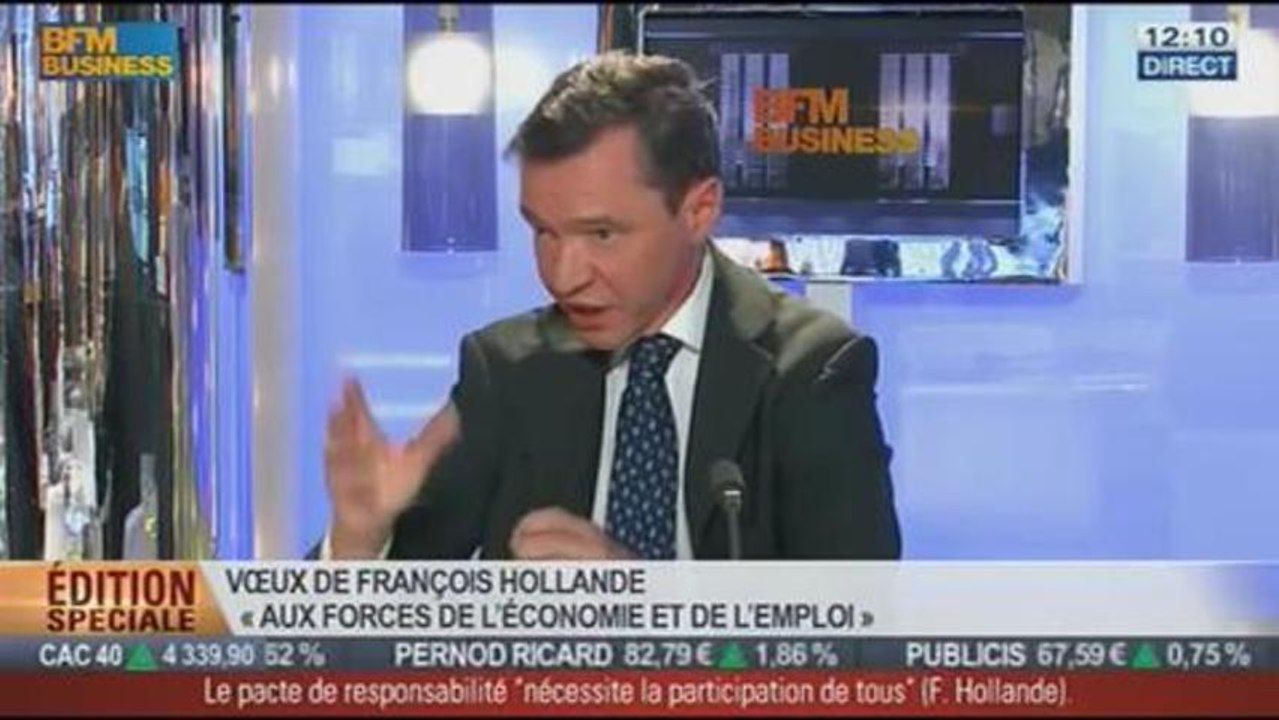 Emission spéciale: Analyse des vœux de François Hollande aux acteurs de l'économie et de l'emploi  - 21/01 1/3