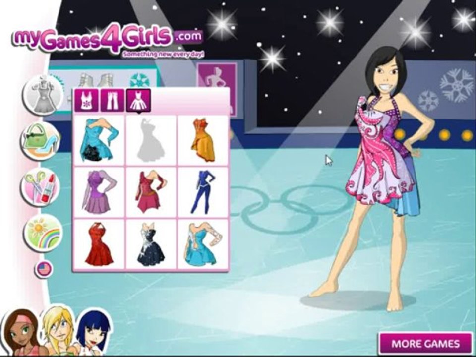 Ice Skater Dress Up Game