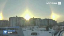 Soleil : phénomène optique étonnant dans le ciel de Moscou